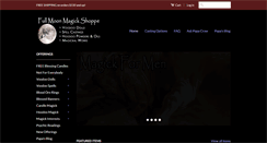 Desktop Screenshot of fullmoonmagickshoppe.com